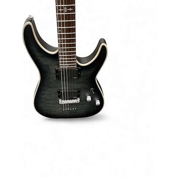 Used Schecter Guitar Research C1 Platinum 2 Tone Sunburst Solid Body Electric Guitar