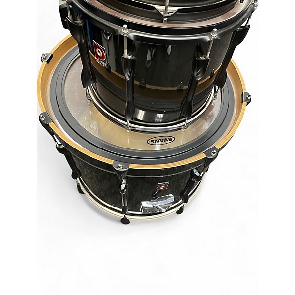 Used Premier 5 Piece 5 Piece  XPK Black Drum Kit