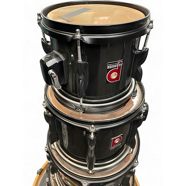 Used Premier 5 Piece 5 Piece  XPK Black Drum Kit