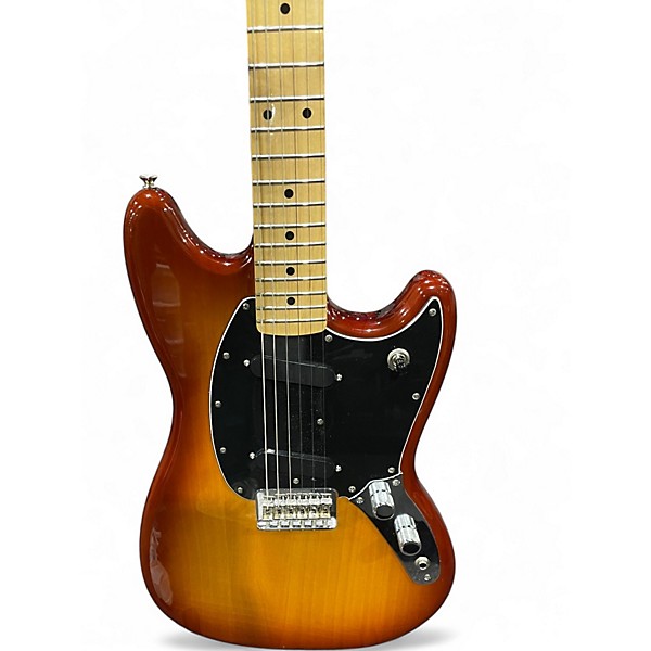 Used 2021 Fender Modern Player Mustang Sienna Sunburst Solid Body Electric Guitar