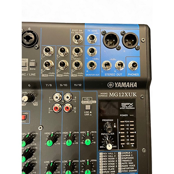 Used Yamaha MG12XUK Unpowered Mixer