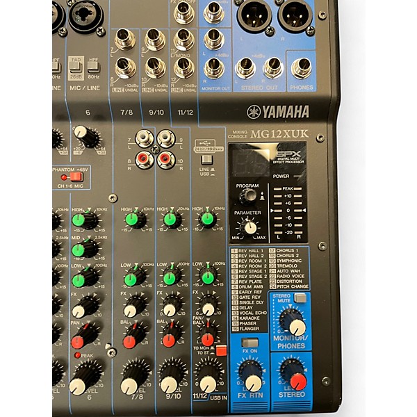 Used Yamaha MG12XUK Unpowered Mixer