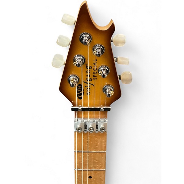 Used EVH Wolfgang Special mij amber quilt Solid Body Electric Guitar