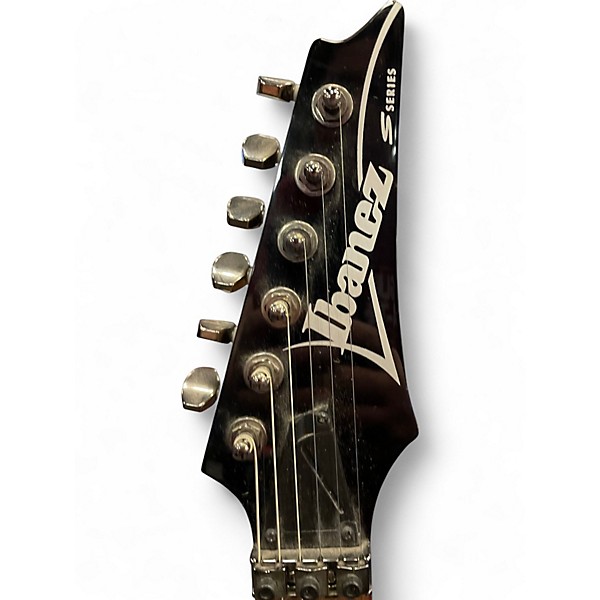 Used Ibanez S570AH Trans Black Solid Body Electric Guitar