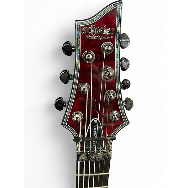 Used Schecter Guitar Research Hellraiser c1-7 Black Cherry Solid Body Electric Guitar