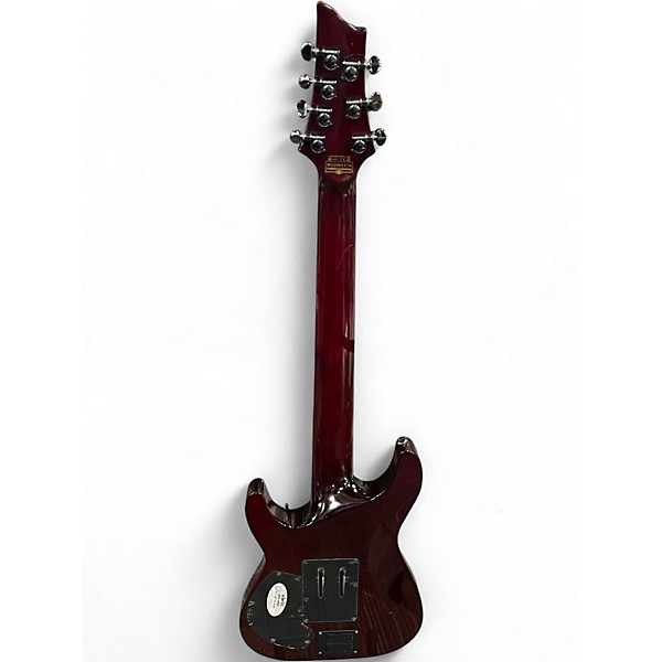 Used Schecter Guitar Research Hellraiser c1-7 Black Cherry Solid Body Electric Guitar