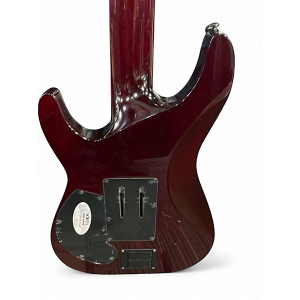 Used Schecter Guitar Research Hellraiser c1-7 Black Cherry Solid Body Electric Guitar