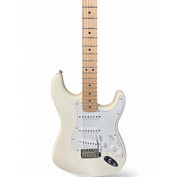 Used Fender Standard Stratocaster Arctic White Solid Body Electric Guitar