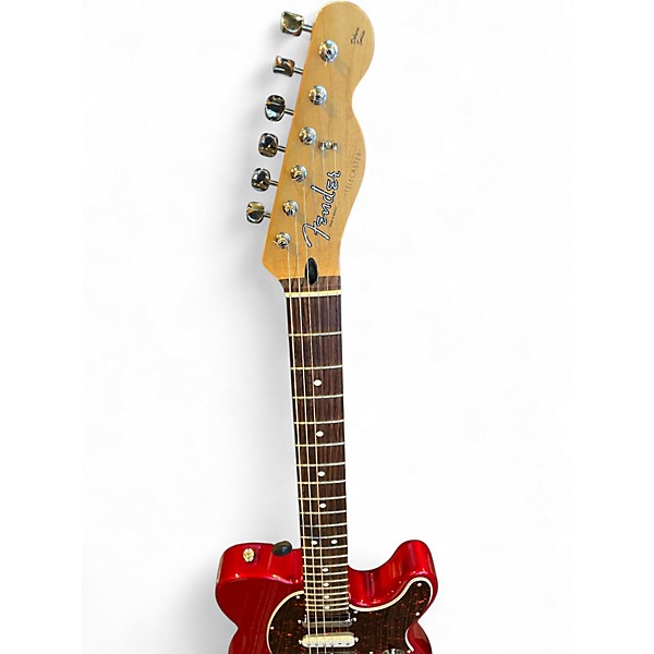 Used Fender Deluxe Nashville Telecaster Candy Apple Red Solid Body Electric Guitar
