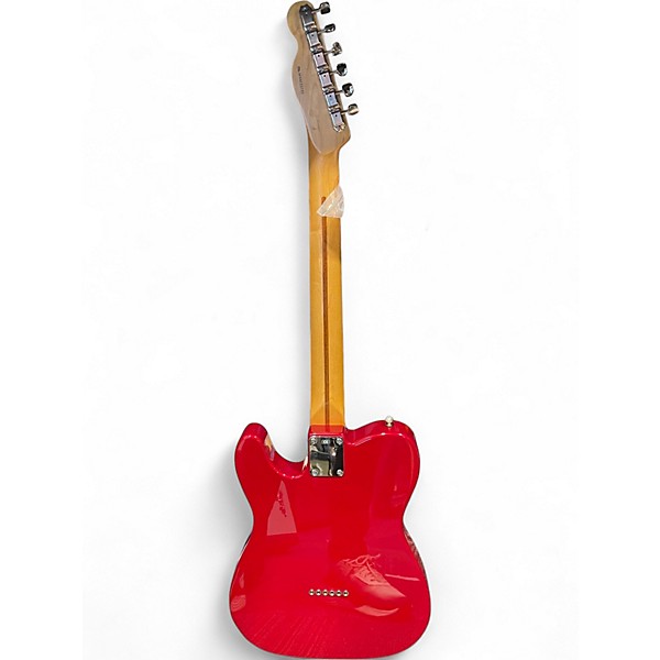 Used Fender Deluxe Nashville Telecaster Candy Apple Red Solid Body Electric Guitar