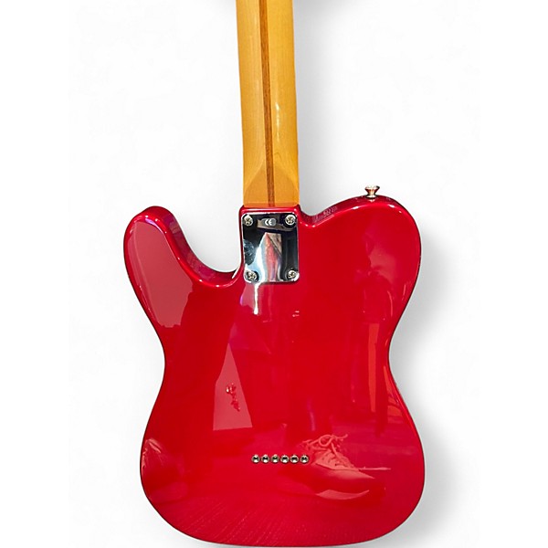 Used Fender Deluxe Nashville Telecaster Candy Apple Red Solid Body Electric Guitar