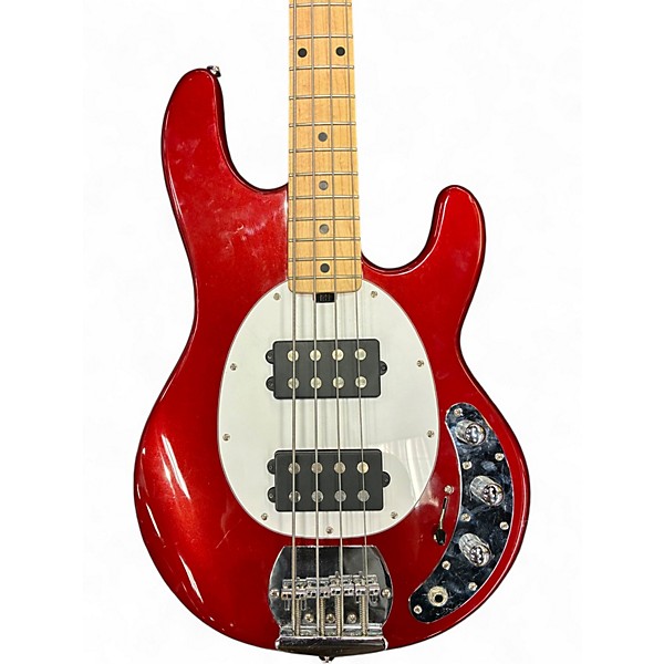 Used Sterling by Music Man Sub Series Ray4 HH Candy Apple Red Electric Bass Guitar