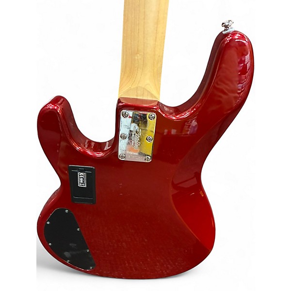 Used Sterling by Music Man Sub Series Ray4 HH Candy Apple Red Electric Bass Guitar