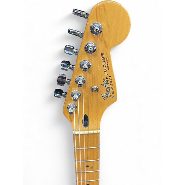 Used Fender Standard Stratocaster Black Solid Body Electric Guitar