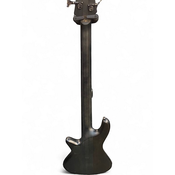 Used Schecter Guitar Research Stiletto Studio 5 String Trans Black Electric Bass Guitar