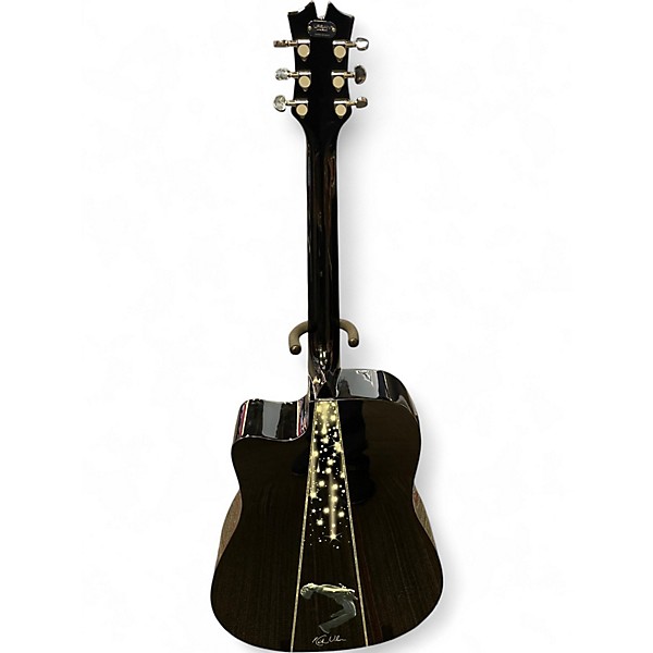 Used Keith Urban NIGHT STAR Blue Acoustic Electric Guitar