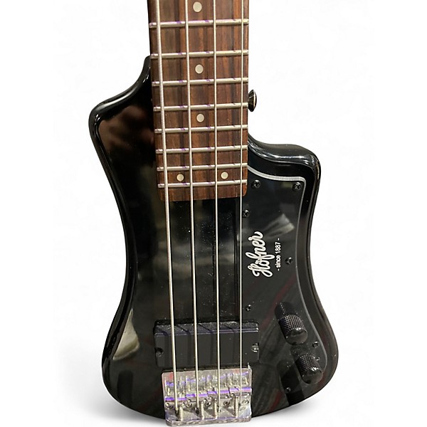 Used Hofner SHORTY BASS CONTEMPORARY BLACK Electric Bass Guitar