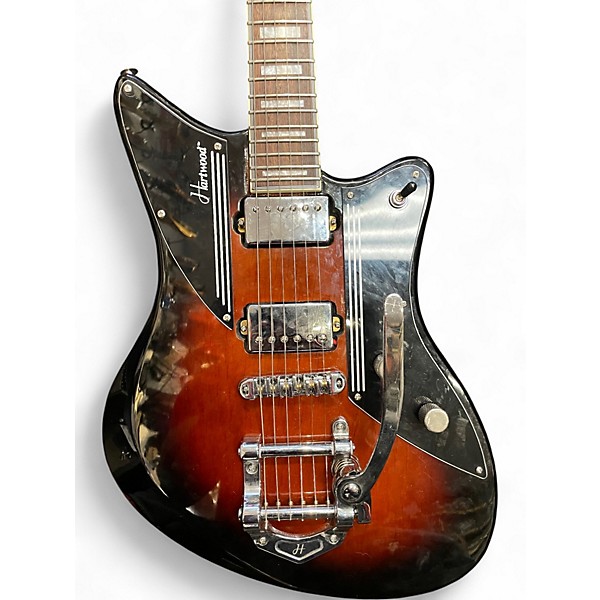 Used Hartwood Charger Tobacco Burst Solid Body Electric Guitar