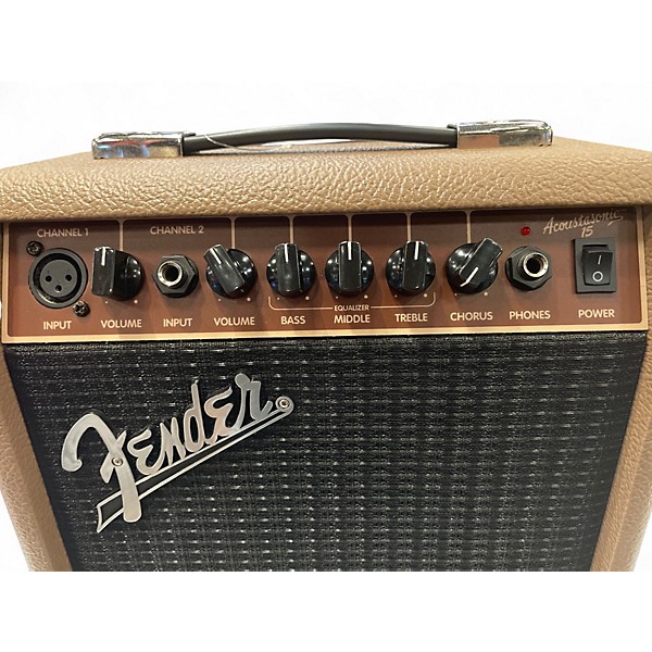 Used Fender Acoustasonic 15 Acoustic Guitar Combo Amp