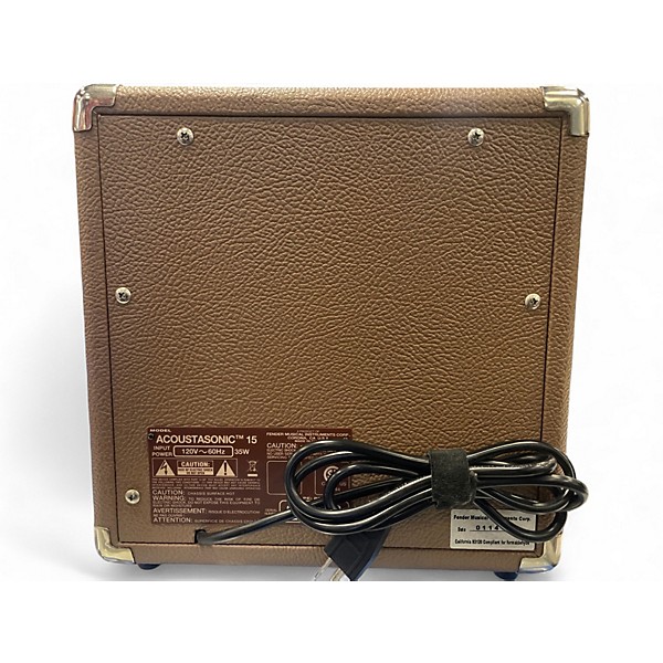 Used Fender Acoustasonic 15 Acoustic Guitar Combo Amp