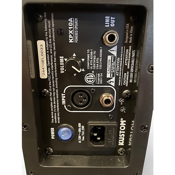 Used Kustom PA KPX10A Powered Speaker