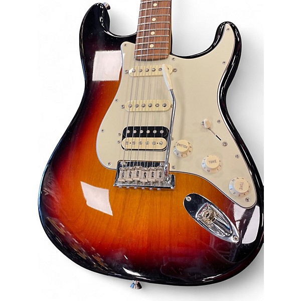 Used Fender American Standard Stratocaster HSS 3 Tone Sunburst Solid Body Electric Guitar
