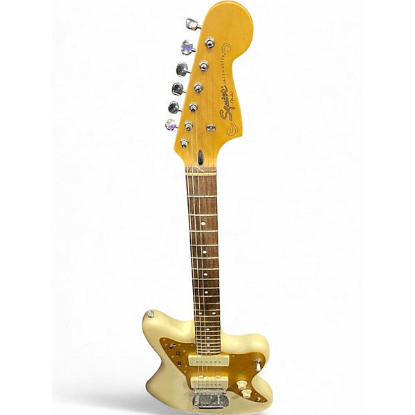 Used Squier J Mascis Jazzmaster Olympic White Solid Body Electric Guitar
