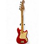 Used Squier Bronco Red Electric Bass Guitar thumbnail