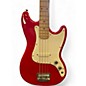 Used Squier Bronco Red Electric Bass Guitar