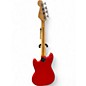 Used Squier Bronco Red Electric Bass Guitar