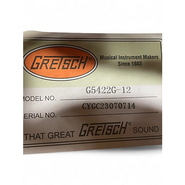 Used Gretsch G5422T-12 Wine Red Hollow Body Electric Guitar