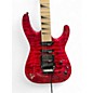 Used Jackson JS34Q Dinky Trans Red Solid Body Electric Guitar