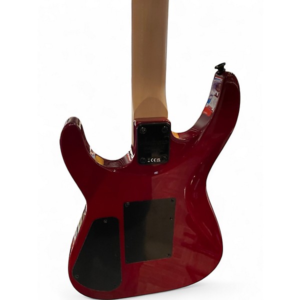 Used Jackson JS34Q Dinky Trans Red Solid Body Electric Guitar