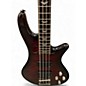 Used Schecter Guitar Research Stiletto Extreme 4 String Black Cherry Electric Bass Guitar