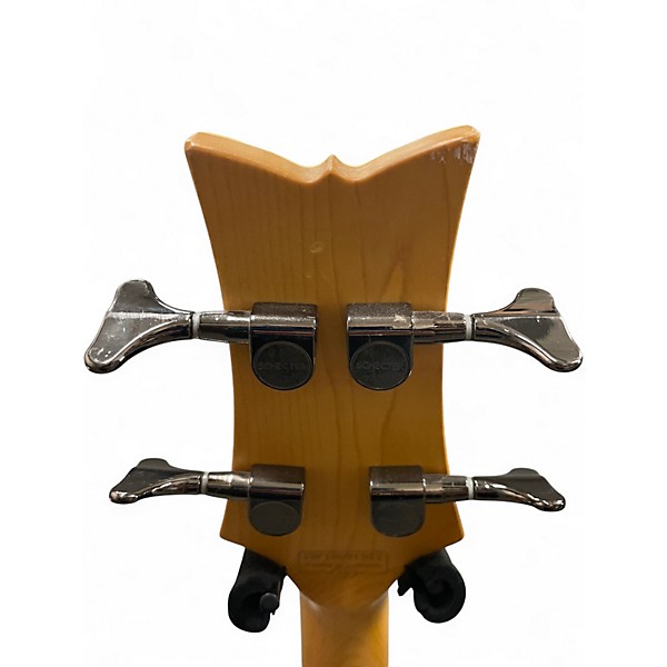 Used Schecter Guitar Research Stiletto Extreme 4 String Black Cherry Electric Bass Guitar