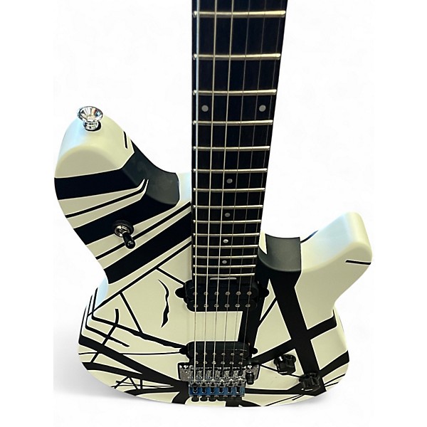 Used EVH Wolfgang Special Black and White Solid Body Electric Guitar