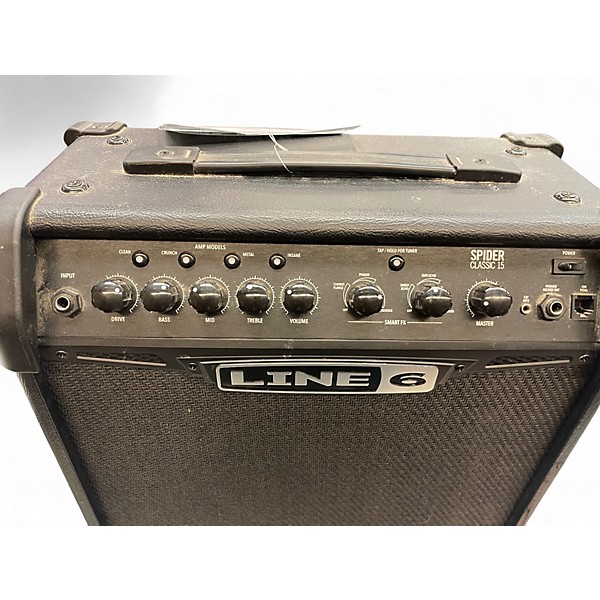 Used Line 6 Spider classic 15 Guitar Combo Amp