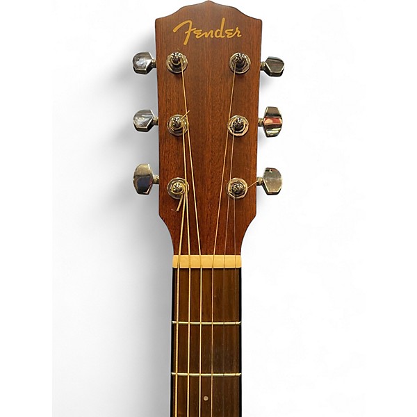 Used Fender CC60SCE All-Mahogany Natural Acoustic Electric Guitar