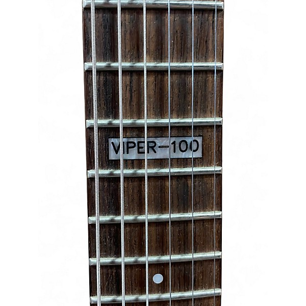Used ESP LTD Viper 100 Military Green Solid Body Electric Guitar