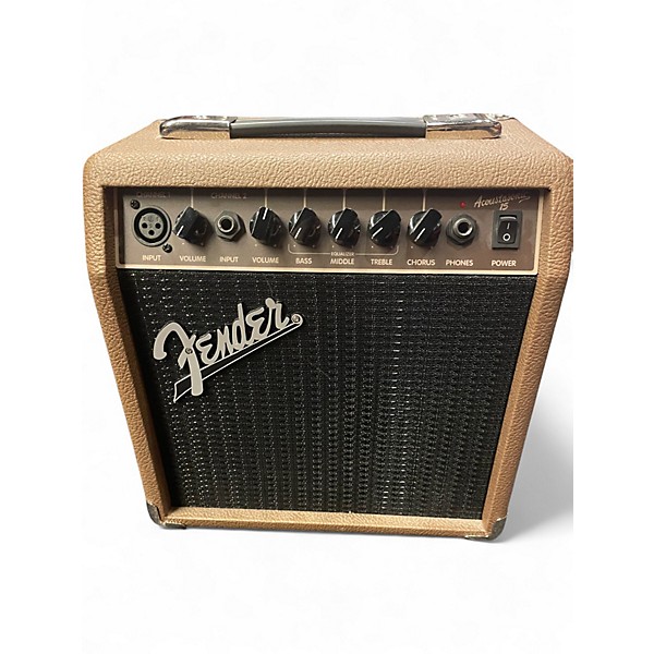 Used Fender ACOUSTASONIC 15 Acoustic Guitar Combo Amp