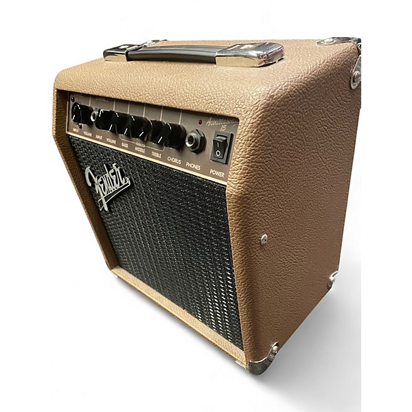 Used Fender ACOUSTASONIC 15 Acoustic Guitar Combo Amp