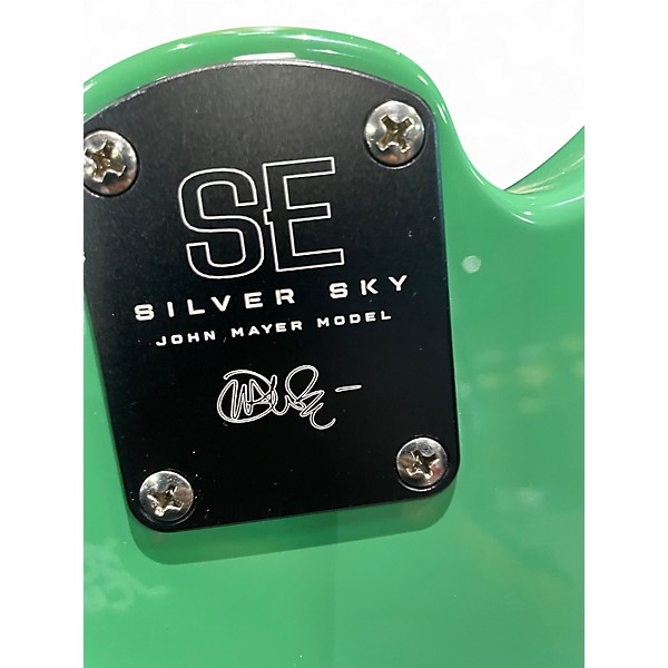 Used PRS SE Silver Sky John Mayer Model Stone Blue Solid Body Electric Guitar