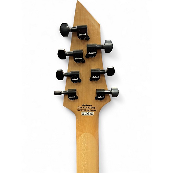 Used Jackson JS22-7 Dinky 7 String Black Solid Body Electric Guitar