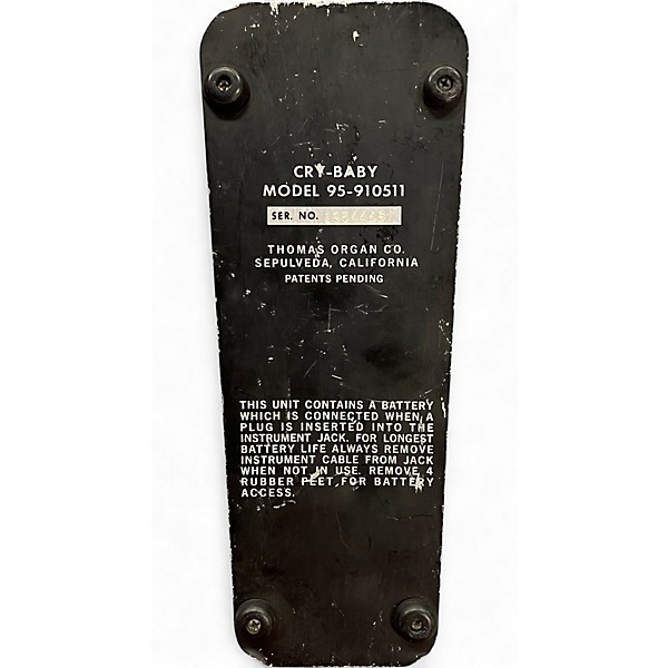 Vintage 1970s Dunlop 95Q Cry Baby Wah Effect Pedal