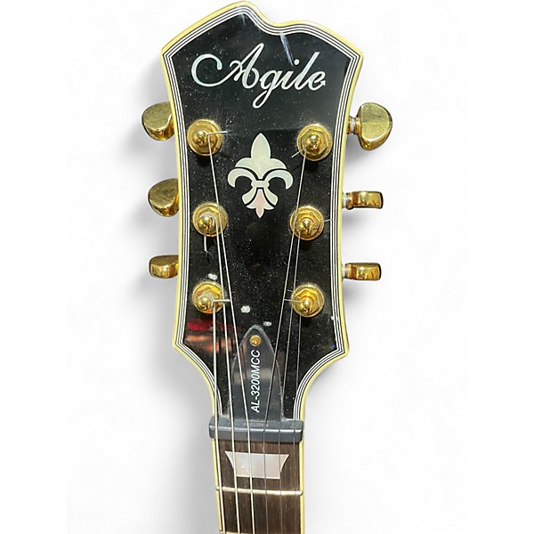 Used Agile AL3200MCC Wine Red Solid Body Electric Guitar