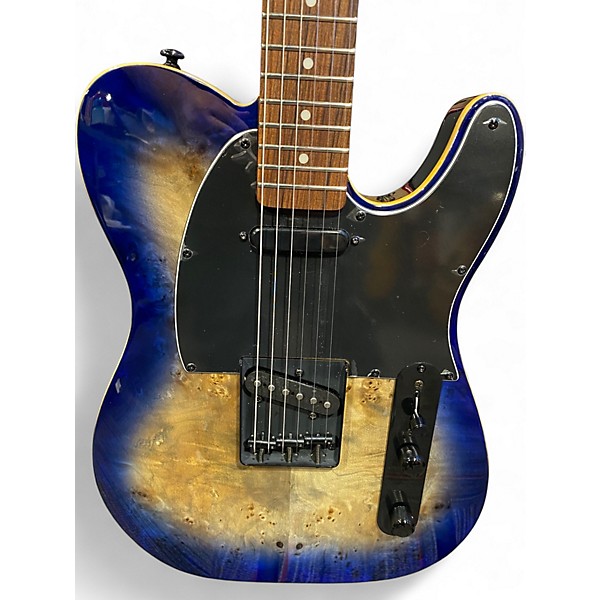 Used Michael Kelly Burl 50 Ultra Burl Blue Solid Body Electric Guitar