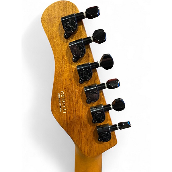 Used Michael Kelly Burl 50 Ultra Burl Blue Solid Body Electric Guitar