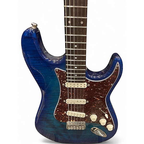 Used Kiesley DELOS TIGER BLUE Solid Body Electric Guitar