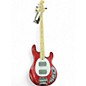 Used Sterling by Music Man Sub Series Ray 4 HH Metallic Red Electric Bass Guitar thumbnail
