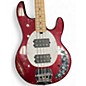 Used Sterling by Music Man Sub Series Ray 4 HH Metallic Red Electric Bass Guitar